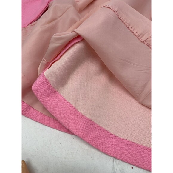 Adorable Pink Little Girls Cape w￼/ 3 Buttons Arm holes 18” Long 1960s Poncho - Picture 9 of 16